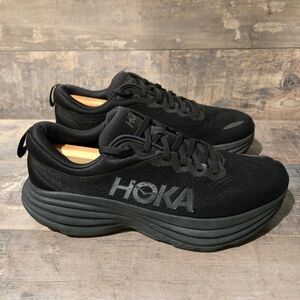Hoka One One Bondi 8 Triple Black Running Shoe Men ● 11 D